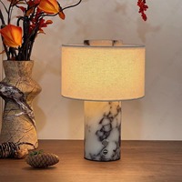 Lampe de bureau portable de luxe moderne minimaliste en marbre et fer, rechargeable, à fixer au mur, pour chambre, bureau, hôtel, bar, comptoir, table