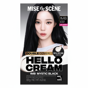 Offerta Speciale: Tinta per Capelli Mise-en-scene Hello Cream Double Cover Shag e Mystic Black, Lunga Durata 8 Settimane, 1 Pezzo Nero - Product Image 1