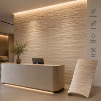 Panneaux muraux en pierre flexibles, intérieur et extérieur, revêtement mural universel, matériau de décoration