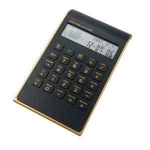 AQ336 Calculator 10 Digit With Calendar And Alarm Blue 11.5Cm Office Business Gift - Product Image 3