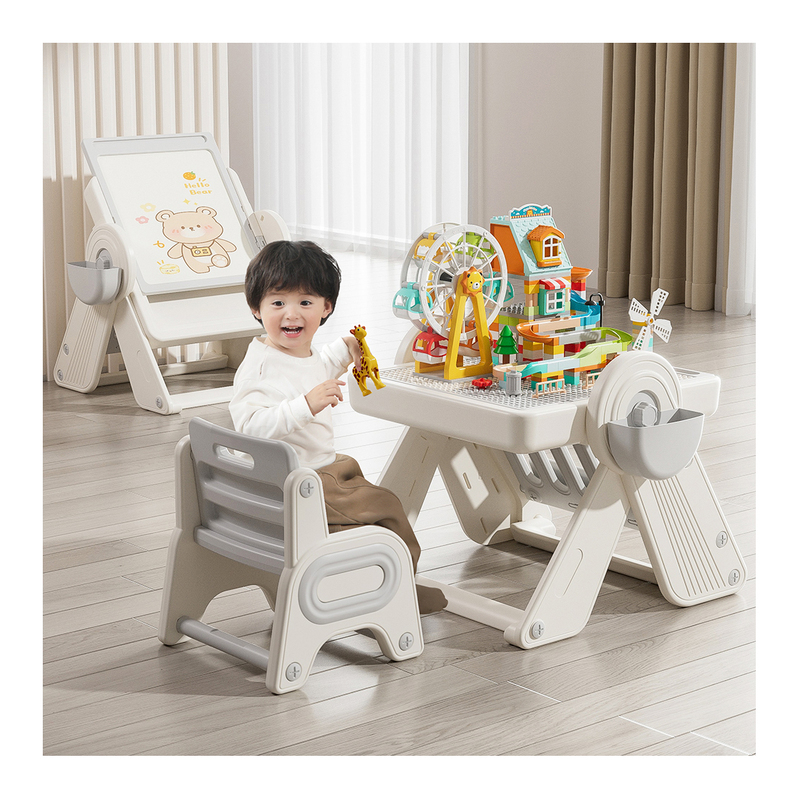 Kids Learning Playing Plastic Toy Building