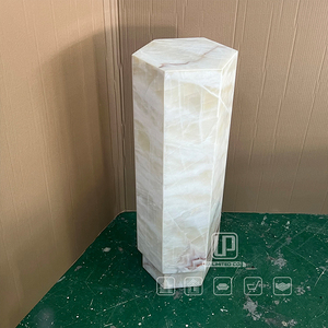 Modern Luxury Designer Bedroom Living Room Furniture Bedside Coffee <b>Tables</b> <b>White</b> <b>Marble</b> Hexagon <b>Side</b> <b>Table</b> Hexagon <b>Table</b> - Product Image 3