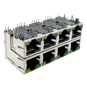 Conector RJ45 Modular sin Magnético de la Serie RJSAE, Tipo Dividido, 2X4, RJSAE538008 - Product Image 2