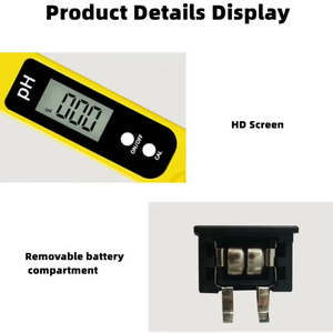 Medidor de <span class=keywords><strong>pH</strong></span> para Água Hidroponia Caneta Testadora Digital de <span class=keywords><strong>pH</strong></span> 0.01 Alta Precisão com Faixa de Medição de 0-14 <span class=keywords><strong>pH</strong></span> - Product Image 3