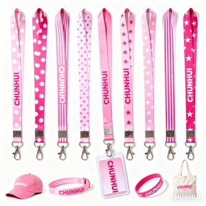 Customizable Polyester Lanyard Cooler Bag School Box Tote Shopping Bag Insulated Neoprene Thermal Food Storage Cute Cartoon