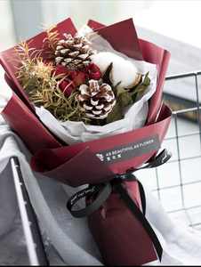 Bouquet di <span class=keywords><strong>Rose</strong></span> Stabilizzate Fiori Naturali Veri Fiori di Gypsophila Essiccati per <span class=keywords><strong>Decorazioni</strong></span> Natalizie - Product Image 2