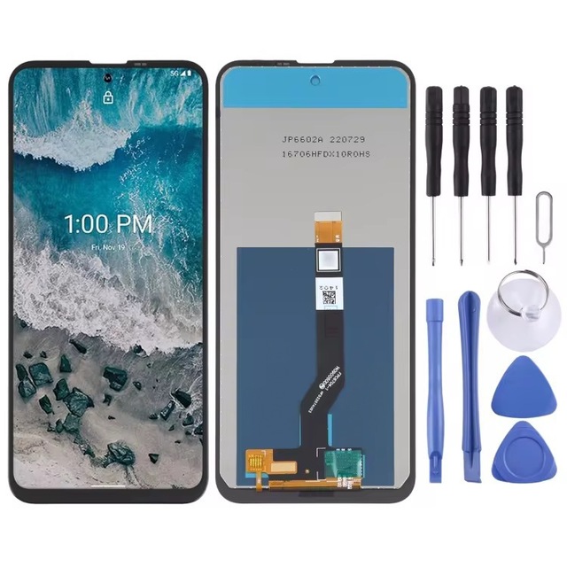 TEMX 6.67" LCD Screen Complete Replacement Assembly with Digitizer for Nokia X100