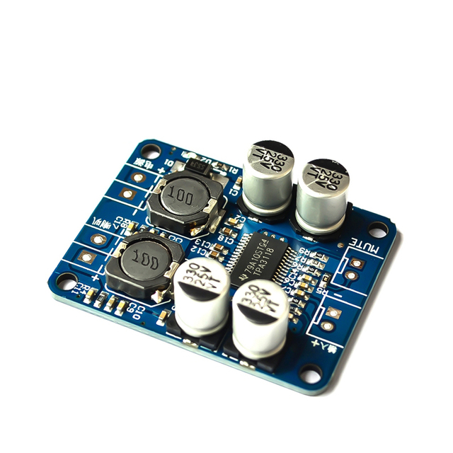 DC8-24V TPA3118 PBTL 60W Mono Digital Audio Amplifier Board AMP Module Chip 1X60W 4-8 Ohms Replace TPA3110 DC8-24V module