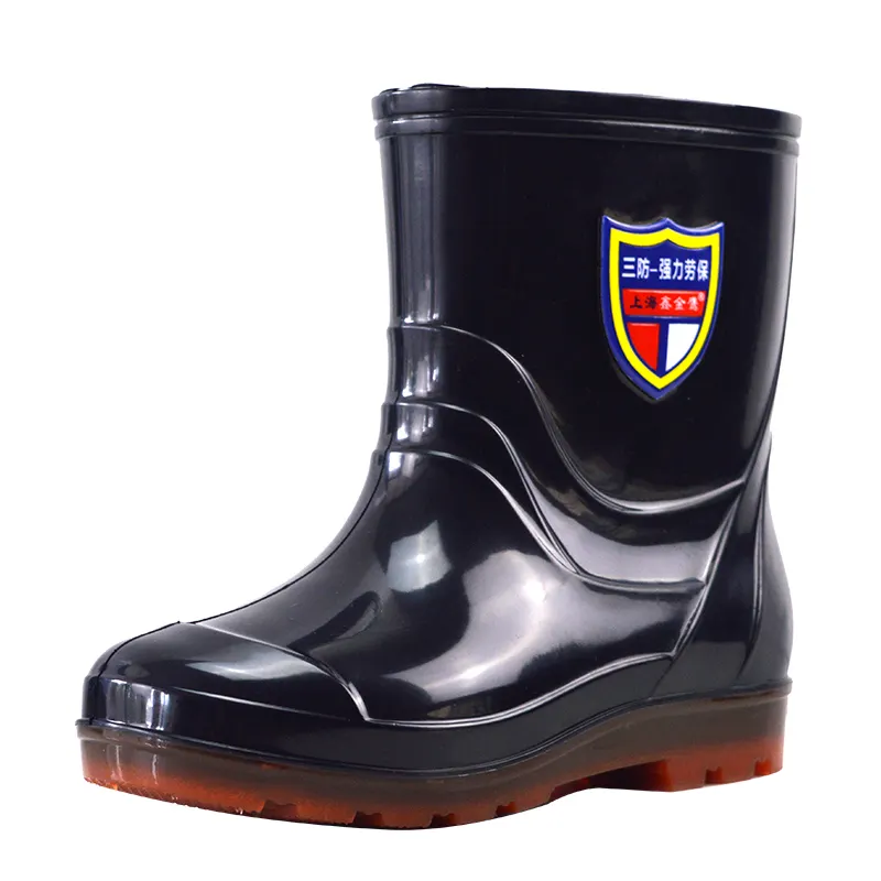 Size 39-44 Men's Rain Boots Waterproof male Ankle Wellington rain boots wholesale Men Casual Rainboots Man PVC Rain Shoes