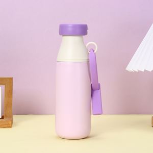 Vacuum <b>Insulated</b> Stainless Steel Water Bottle 520ml Leak-Proof Travel <b>Mug</b> with Straw and Carrying Strap Back to School Hot/Cold - Product Image 4
