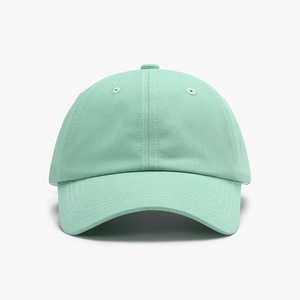 Wholesale New Custom Lace Label Logo Vintage Blue Soft Cotton Curved Denim Baseball Cap Street Sporty Sports Summer Outdoor - Product Image 1