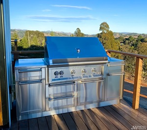 Nhà bếp hiện đại Thiết kế tủ tùy chỉnh thông minh hiện đại thép không gỉ ngoài trời tủ bếp - Product Image 2