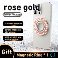 Anillo Magnético de Metal de Lujo para Teléfono Inteligente, Soporte Universal para Teléfono Móvil