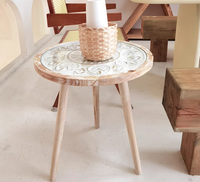 Meubles de maison Hanyee Tables basses en bois au design classique Table d'appoint vintage Table basse sculptée