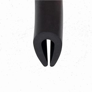 Bande d'étanchéité en caoutchouc EPDM anti-coupure en forme de U |   Protection de bord de porte de voiture et joint d'étanchéité antichoc pour bords métalliques - Product Image 6