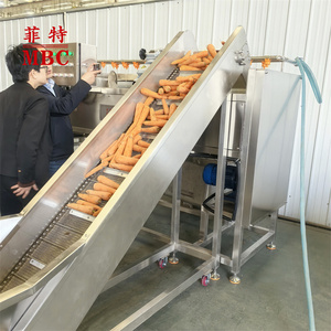 Chaîne de production de transformation de carottes MBC ODM sur mesure pour le lavage, le pelage et la découpe en dés de légumes - Product Image 2