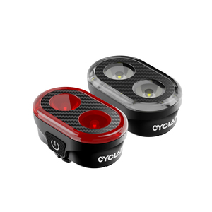 Ensemble de feux de vélo CYCLAMI CY300T, phare avant avec feu arrière, rechargeable TYPE-C, facile à installer, accessoires de vélo pour route et <span class=keywords><strong>VTT</strong></span> - Product Image 1