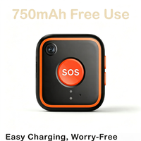Nouvelle Arrivée - Bouton SOS Simple 4G GPS pour Personnes Âgées, Handicapées et Atteintes d'Alzheimer avec Détection Automatique de Chute et Alertes d'Appel