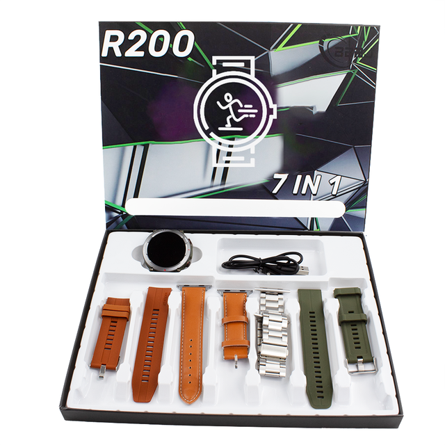 High Quality R200 7 in 1 Activity Tracker Heart Rate Fitness Monitor Sport Smart Watch