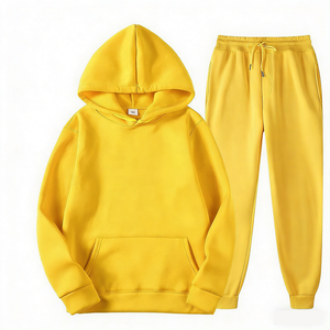 Conjunto Deportivo Informal de Dos Piezas para Hombre y Mujer, Sudadera con Capucha y Pantalones Deportivos con Cintura Elástica, Ropa Deportiva Urbana - Product Image 2