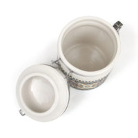 Ensemble de pots de cuisine en céramique vintage avec couvercle hermétique, pot de conservation alimentaire en porcelaine marocaine pour café, sucre, thé, épices
