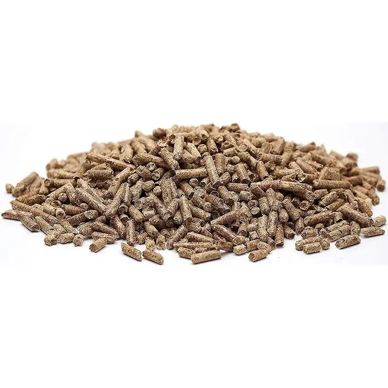 Compresse pressate di segatura Pellet di legno di alta qualità da segatura pressata naturale con vendita all'ingrosso di lunghezza diversa