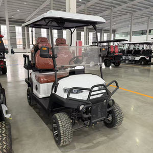4 Seater Electric Golf <strong>Cart</strong> with Front Bumper &amp; Leather Seats Utility Golf Buggy - Product Image 1