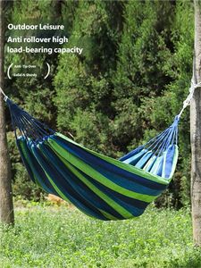 Hamaca para Exteriores para Adultos, para Todas las Estaciones, de Lona Blanca Gruesa, con Barras de Soporte Curvas, para una Persona, Directo de Fábrica - Product Image 4