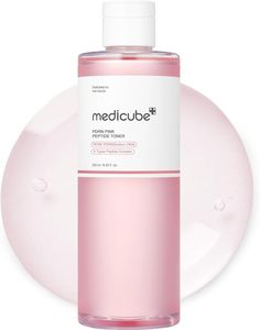 Medicube PD RN peptide <span class=keywords><strong>Toner</strong></span> สีชมพู I โทนเนอร์เรืองแสงสำหรับการเพิ่มผิวผ่อนคลายและสงบเงียบโทนสีผิวไม่สม่ำเสมอ - Product Image 1