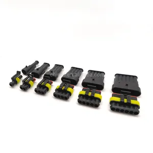1 2 3 4 5 6 pin TE AMP tyco 1.5mm Superseal 1.5 series female plug IP67 waterproof auto wire connectors 282080-1