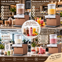 Distributeur de boissons de table OEM avec agitateur, machine à servir le thé au lait commerciale pour les boutiques de desserts et les hôtels