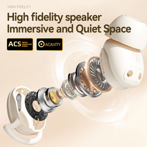 Penjualan terlaris M72 Mini TWS tampilan Digital earbud kecil lembut Tak Terlihat tidur nirkabel di telinga earphone untuk sisi tidur - Product Image 3