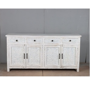 Premium Wooden Buffet Cabinet <b>Sideboard</b> with Modern Design and Multi <b>Storage</b> Shelves for Home Hotel Apartment Furniture OEM ODM - Product Image 1