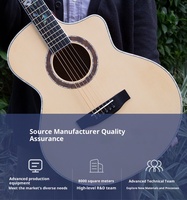 Guitare acoustique L'espoir NA-C4N 41 pouces, corps en palissandre, table en épicéa, finition mate, cordes en cuivre, chevilles en ABS, fond/côtés en acajou