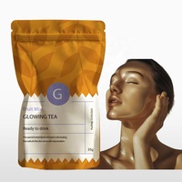 Sachets de thé détoxifiant éclaircissant pour la peau à marque privée OEM/ODM, thé de beauté aux herbes, Rose Glow, en vrac frais