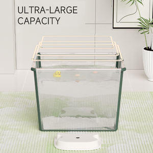 Baignoire pliable pour bébé, en plastique et silicone, pliable et facile à ranger, ensemble de baignoire pour bébé avec thermomètre pour le bain des enfants - Product Image 2