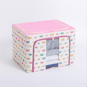 Yiwu Roda Manufactory Foldable Fabric Storage Box Storage Organizer for house laundry room or living room use