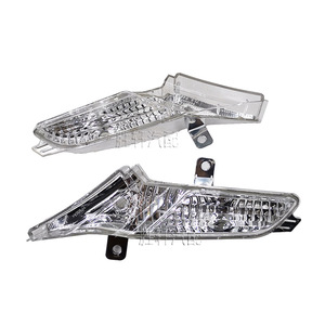 Porsche Cayenne 2007-2010 Front Bumper Side Light Turn Signal Cover <b>White</b> ABS <b>Screw</b> Fixing - Product Image 1