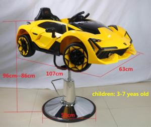 Fauteuil de coiffure enfant populaire sur internet, <span class=keywords><strong>chaise</strong></span> de coiffure pour enfants en PVC, design moderne, pivotante et réglable en hauteur, pour salon de coiffure - Product Image 4