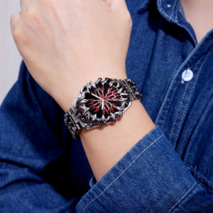 Relojes de Pulsera Vantage Fashion Creativos y Únicos Estilo Y2K con Diseño de Garra de Alabastro para Hombre, Reloj de Cuarzo Resistente al Agua con Fecha para Hombre, Estilo Gótico Punk - Product Image 2
