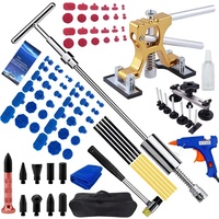Outils de réparation de bosses de voiture pour tôle, extracteur de bosses en T à largeur réglable, marteau à inertie, kit de marteau à inertie inversé, pistolet à colle, ventouses