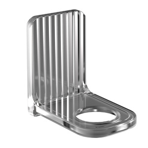 Distributeur de savon mural Tangent, support doré, étagère de rangement pour salle de bain, pour savon liquide, shampoing, nettoyant pour toilettes - Product Image 5