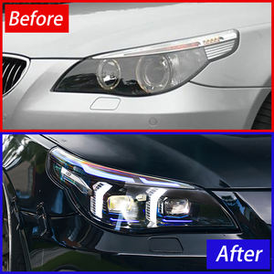 Para <span class=keywords><strong>BMW</strong></span> 5 Series E60 <span class=keywords><strong>520</strong></span> 523 525 2003-2010 Montaje de lámparas delanteras de coche Actualización LED Tusk Style Golden Eye Faros Accesorios - Product Image 3