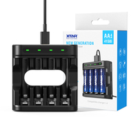 XTAR L4 Chargeur universel rapide 4Pcs/Pack pour piles rechargeables au lithium AA 1.5V 4150, kit de charge et de combinaison, prend en charge la personnalisation OEM