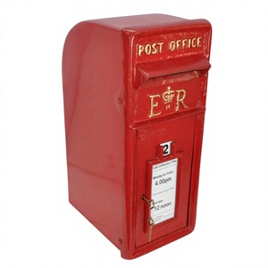 Red Coated Vintage Post <b>Box</b> ER Design Decorative Durable Letter <b>Box</b> Customizable Custom Wedding Anniversary Post <b>Box</b> Manufacture - Product Image 1