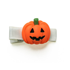 Accessoires pour animaux de compagnie pour petits chiens et chiots, pinces à cheveux mignonnes à thème Halloween avec dessin animé de citrouille fantôme - Product Image 3