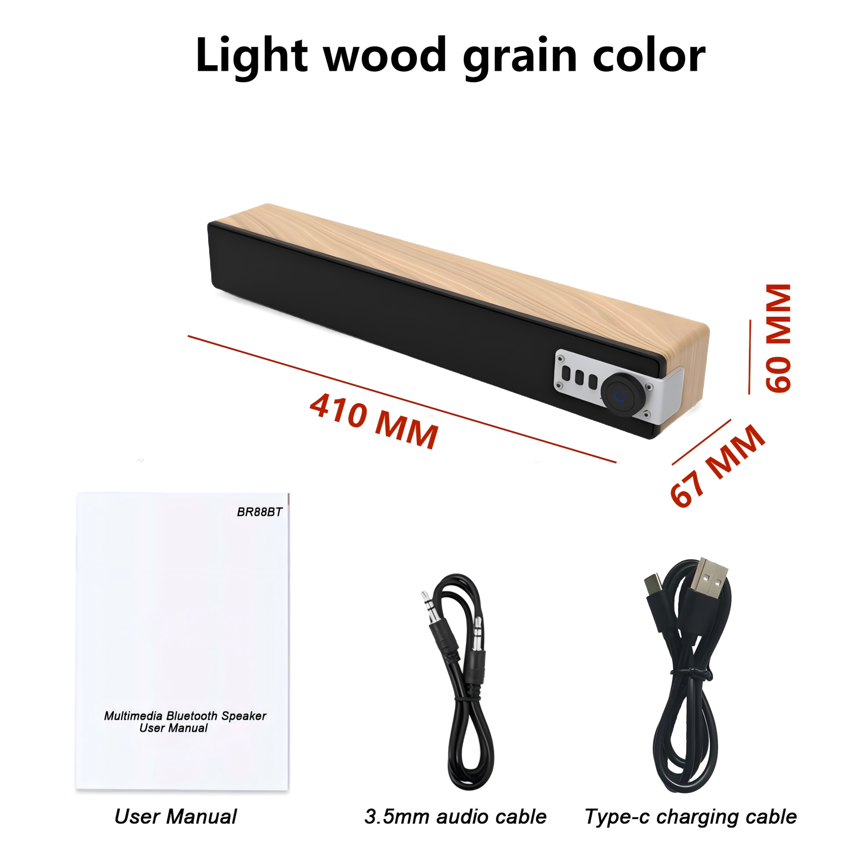 Couleur du grain du bois clair