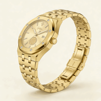 Jam Tangan Mekanik Pria Mewah Merek Guahua 2026 Terbaru, Bahan Stainless Steel, Dial Safir, Tahan Air 5BAR, Jam Formal