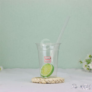 Gobelets à bulles jetables avec logo personnalisé, 300 ml, gobelets en plastique PET transparent - Product Image 3