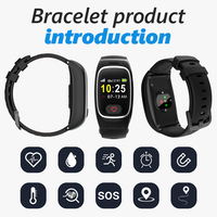 NH66 SOS GPS montre-bracelet intelligente pour personnes âgées détection de chute montre de sécurité pour personnes âgées avec suivi de la santé 2G programmable Smartwatch